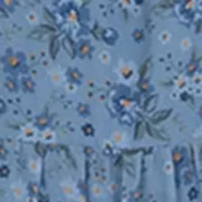 Girls 7-16 Long Balloon Sleeve Floral Maxi Dress