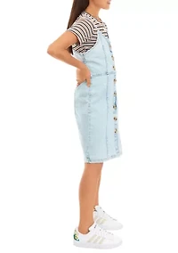 Girls 7-16 Denim Jumper Dress