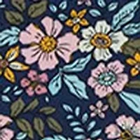Girls 7-16 Floral Printed Woven Wrap Skirt Jumper with Knit T-Shirt