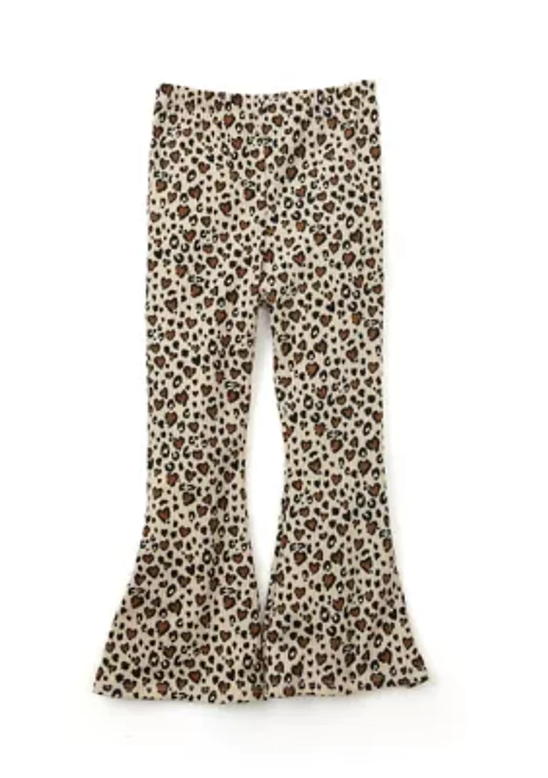 Girls 4-6x Brushed Ribbed Printed Graphic Set