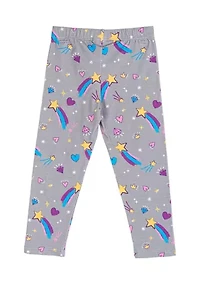 Girls 4-6x Knit Printed Leggings