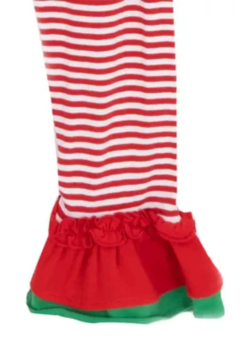 Girls 4-6x Santa Graphic Set