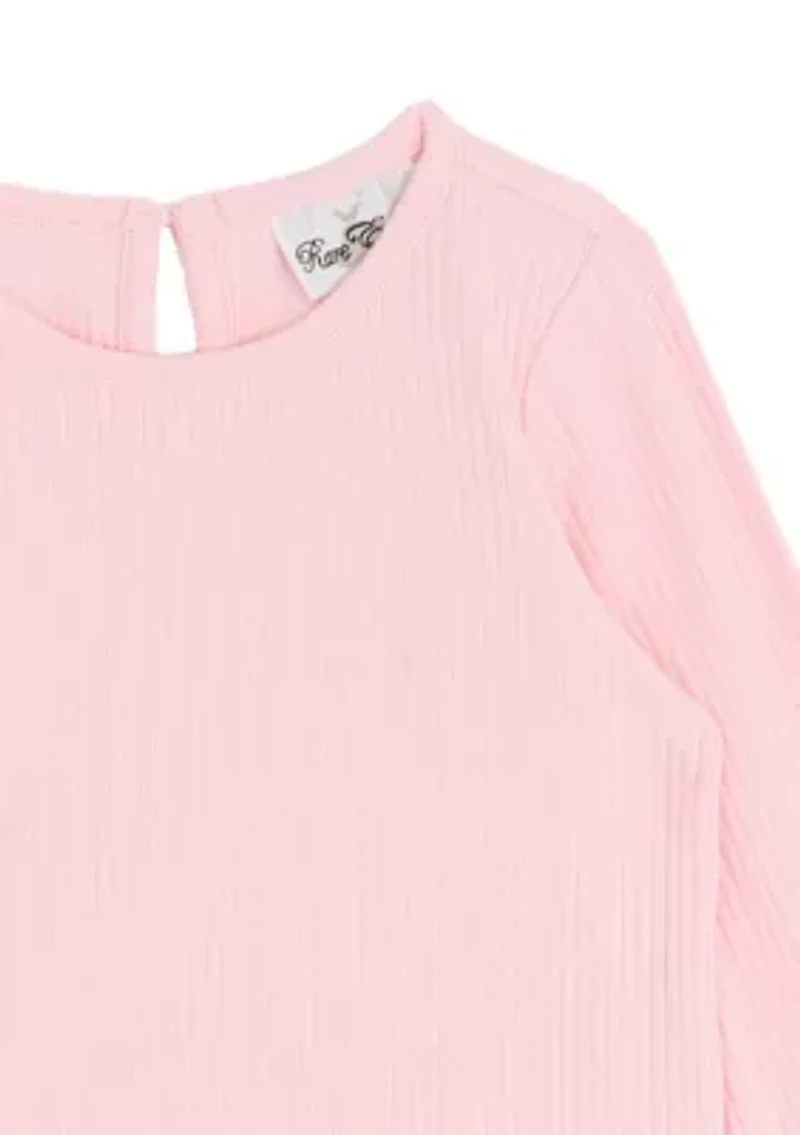 Girls 4-6 Animal Fur Vest Set