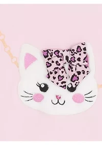 Girls 4-6x Long Sleeve Cat Top and Solid Legging Set