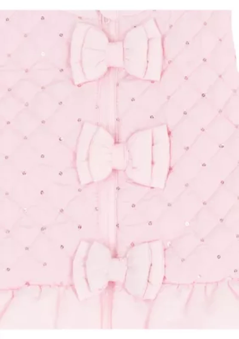 Girls 4-6x Love Animal Print Bow Set