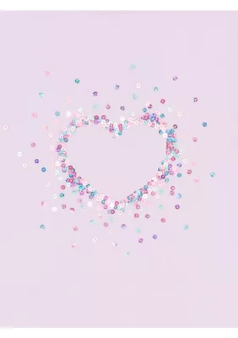 Girls 4-6x Sequin Jacket, Skirt and Heart Graphic T-Shirt