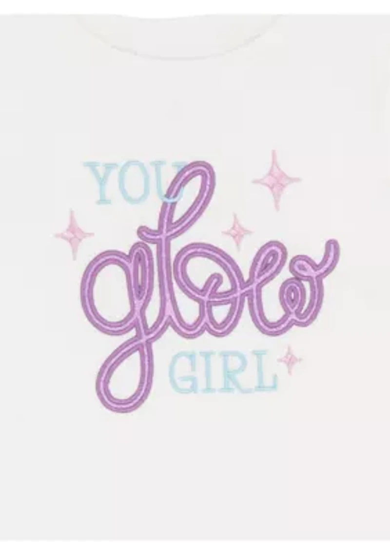 Girls 4-6x Denim Sequin Jacket 3-Piece Skirt Set