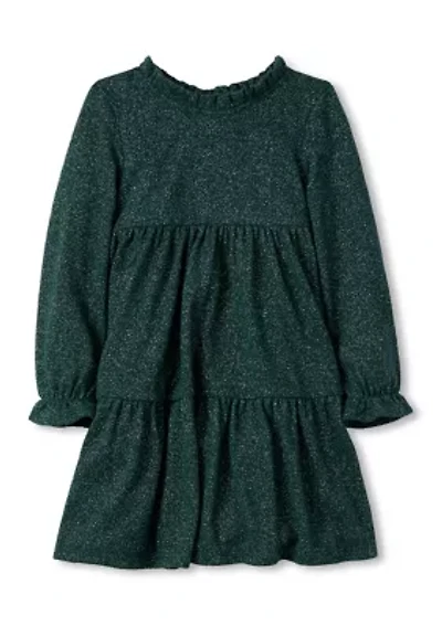 Girls 4-6x Glitter Knit Tiered Dress