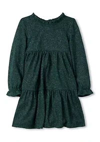 Girls 4-6x Glitter Knit Tiered Dress