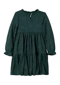 Girls 4-6x Glitter Knit Tiered Dress