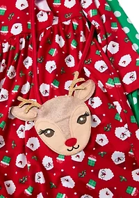 Girls 4-6x Holiday Dress Set