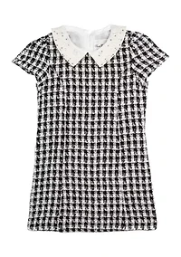 Girls 7-16 Bouclé Dress