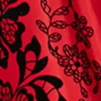 Girls 7-16 Velvet Bodice Satin Skirt Dress