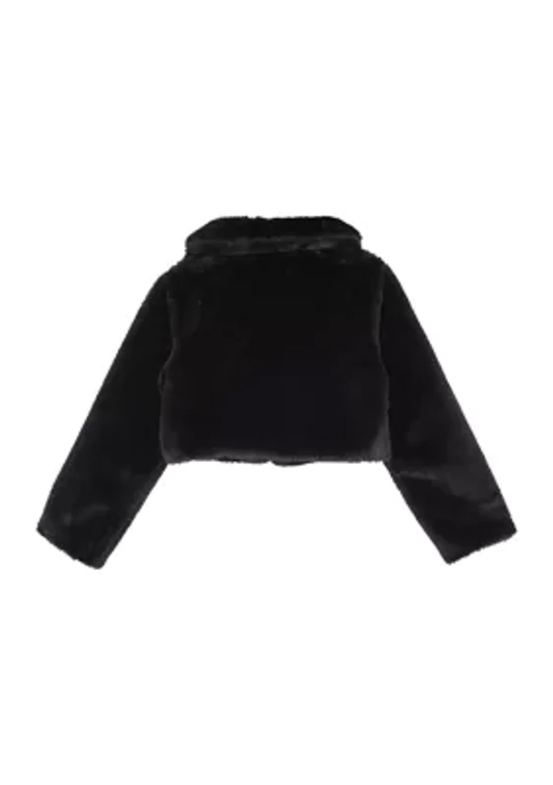 Girls 7-16 Fur Jacket