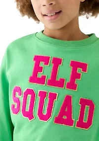 Girls 7-16 Elf Squad Popover to Sequin Bodycon Dress