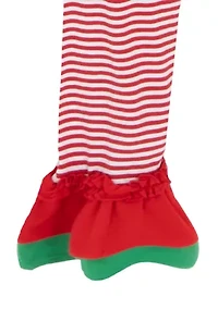 Girls 7-16 Santa Legging Set