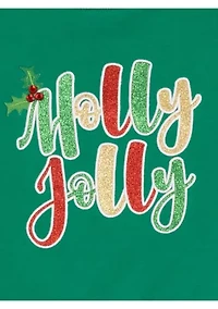 Girls 7-16 Holly Jolly Popover Dress