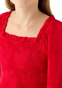 Girls 7-16  Burnout Maxi Dress