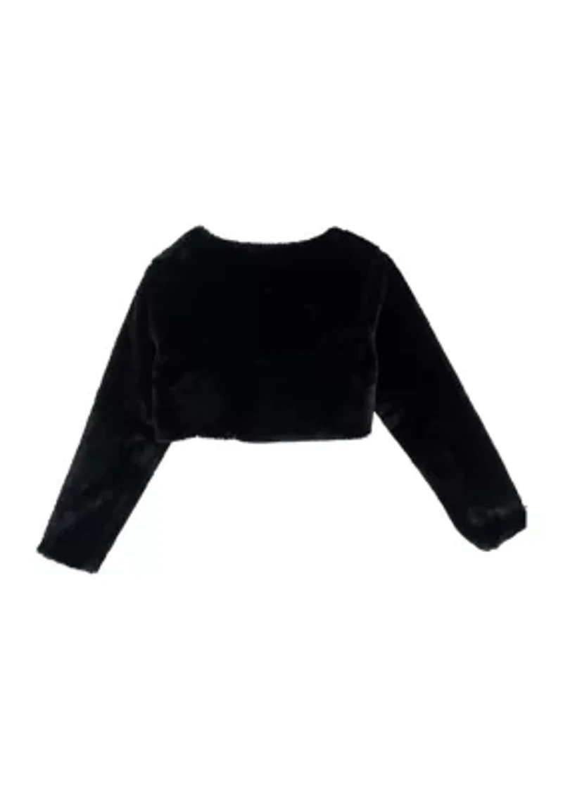 Girls 7-16 Fur Shrug