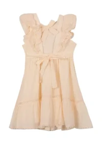 Girls 4-6x Crochet Tiered Dress