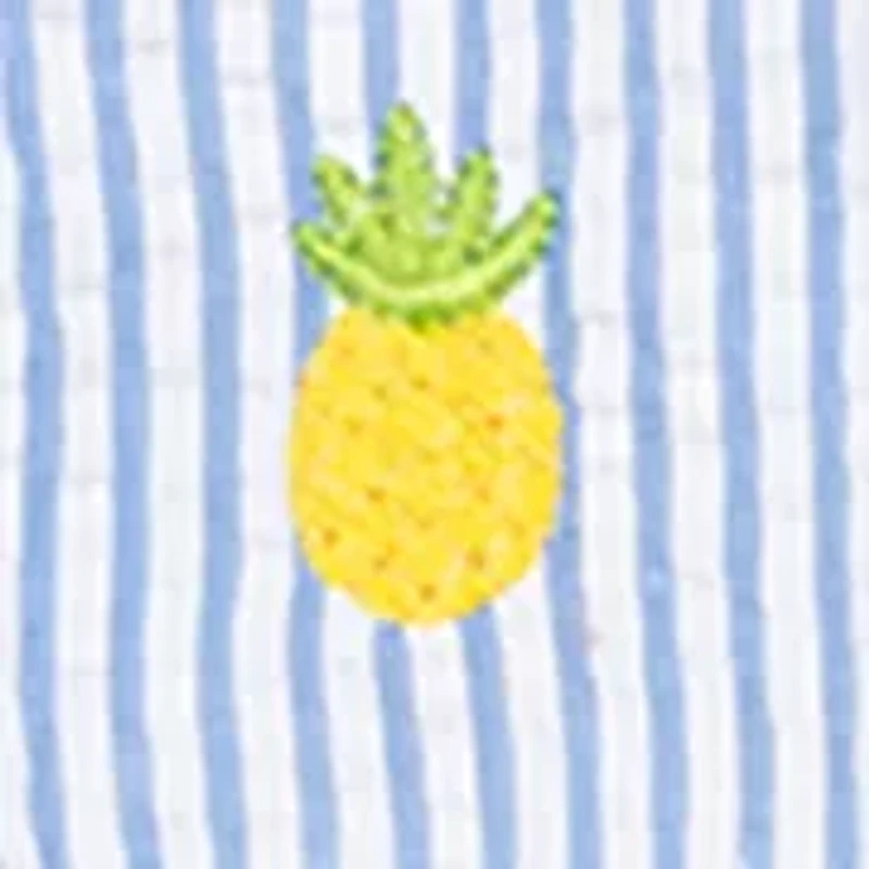 Girls 4-6x Pineapple Seersucker Shorts