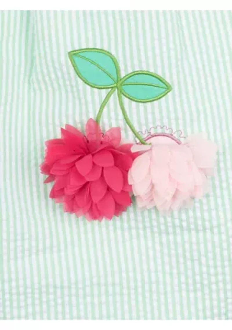 Girls 4-6x Cherry Seersucker Dress