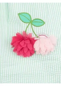 Girls 4-6x Cherry Seersucker Dress