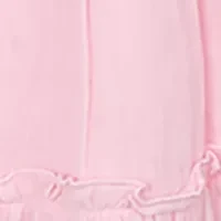 Girls 4-6x Dip Dye Tiered Gauze Maxi Dress