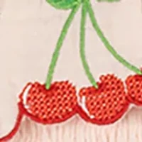 Girls 4-6x Cherry Gauze Romper
