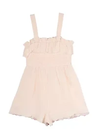 Girls 4-6x Cherry Gauze Romper
