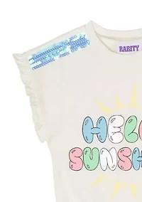 Girls 4-6x Hello Sunshine Graphic Top and Skort Set