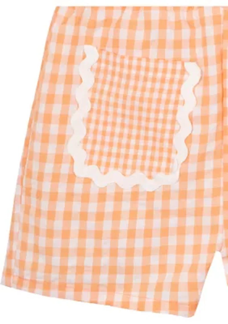Girls 4-6x Smocked Top and Shorts Set