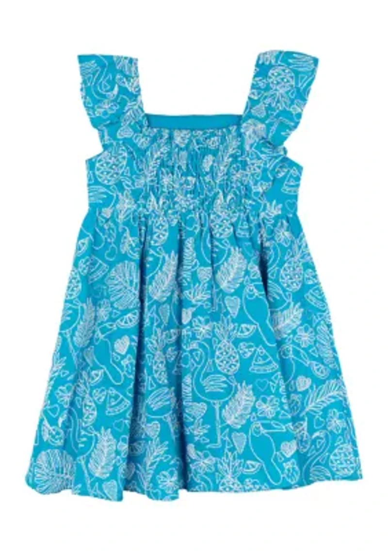 Girls 4-6x Printed Dress