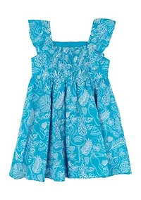 Girls 4-6x Printed Dress