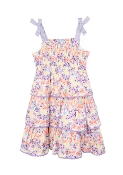 Women's Tie Strap Floral Dress