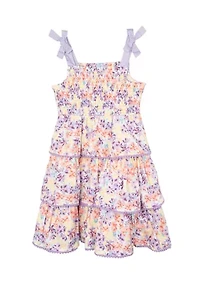 Women's Tie Strap Floral Dress