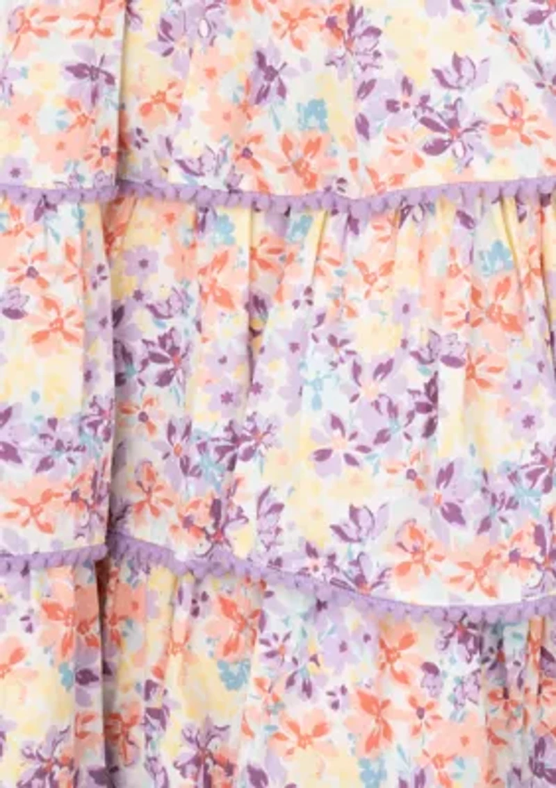 Women's Tie Strap Floral Dress