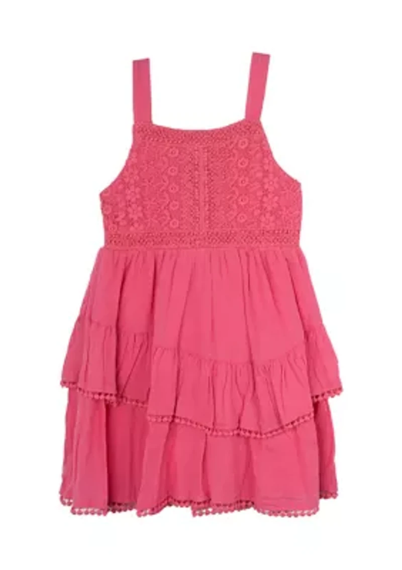 Girls 4-6x Crochet Lace Bodice Dress