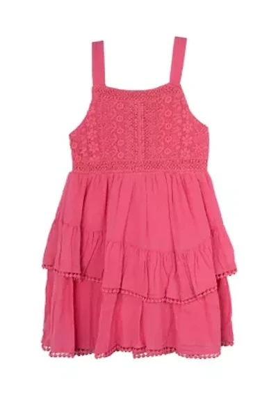 Girls 4-6x Crochet Lace Bodice Dress