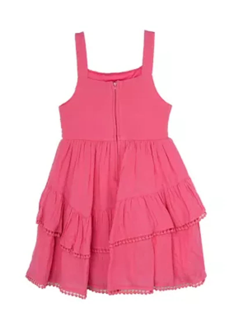 Girls 4-6x Crochet Lace Bodice Dress