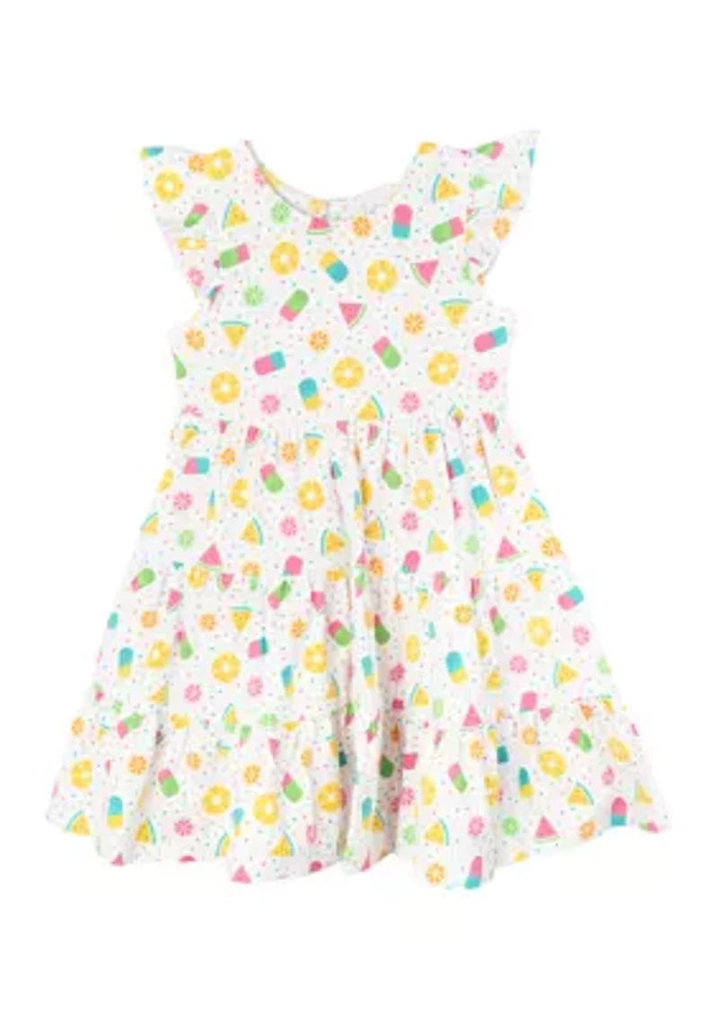 Girls Knit Tiered Dress