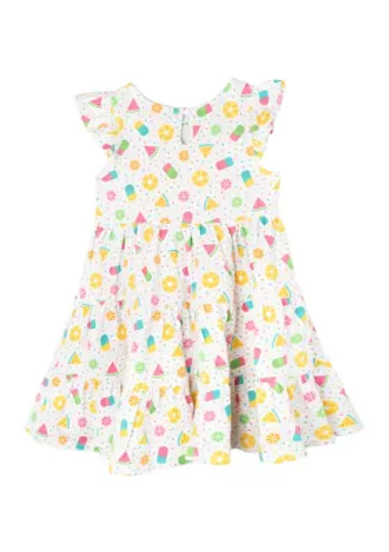 Girls Knit Tiered Dress