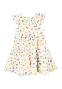 Girls Knit Tiered Dress