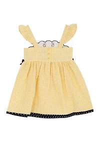 Girls 4-6x Bee Print Seersucker Dress