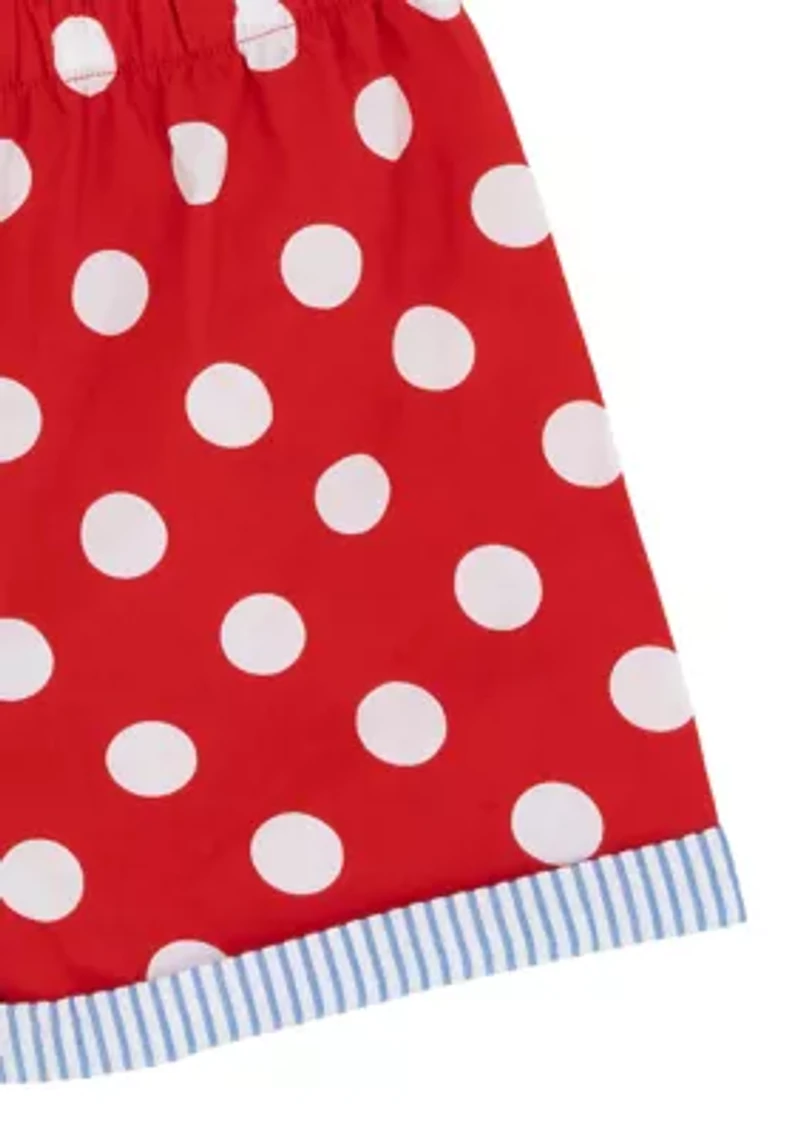 Girls 4-6x Cherry Print Seersucker Shirt and Shorts Set