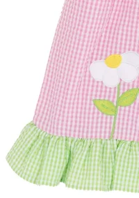 Girls 4-6 Flower Seersucker Dress