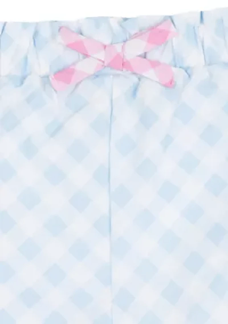 Girls 4-6 Multi-Gingham Shorts Set