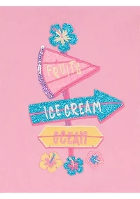 Girls 4-6x Graphic T-Shirt and Sequin Shorts Set