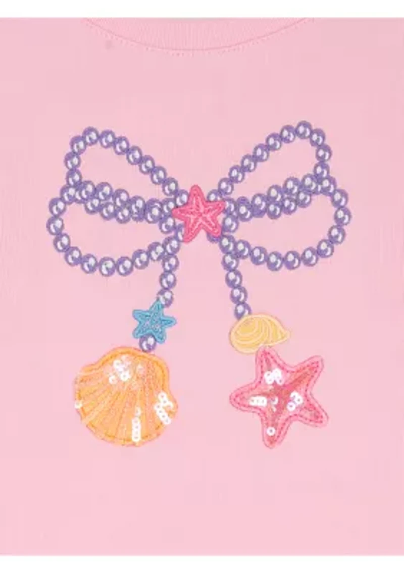 Girls 4-6x Appliqué Tank Top and Tulle Skort Set