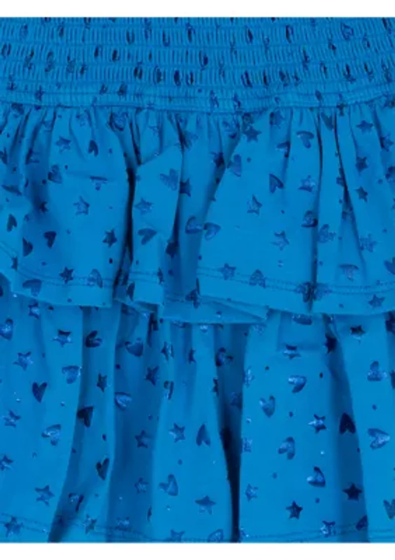 Girls Tiered Skirt and Top Set